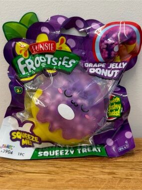 Ja-Ru Funsie Frootsies Squishy Squeezy Treat Grape Jelly Donut